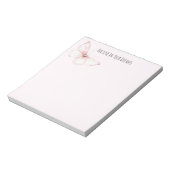 Bloc-note Joli Papillon Rose Croyez dans les Rêves (Tourné)