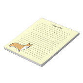 Bloc-note Joli Pembroke Welsh Corgi ligné (Tourné)