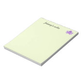 Bloc-note Joli poulpe violet vert (Tourné)