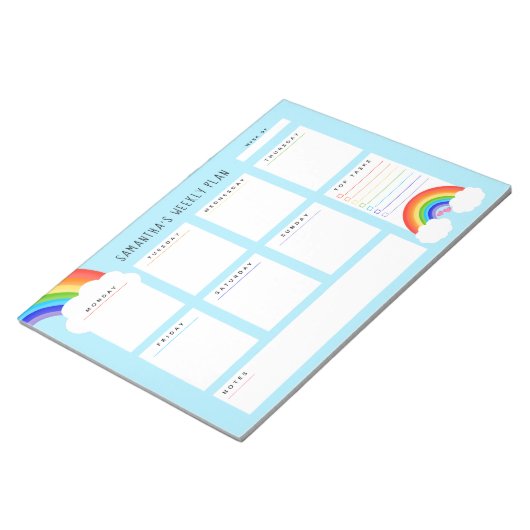 Bloc-note Joli Rainbow Weekly Planner (Incliné)