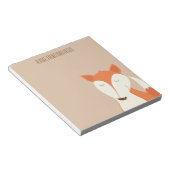 Bloc-note Joli Renard Rouge Bois Animaux Enfants (Incliné)