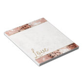 Bloc-note Joli Rose Gold Leopard Bokeh (Incliné)