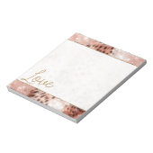 Bloc-note Joli Rose Gold Leopard Bokeh (Tourné)