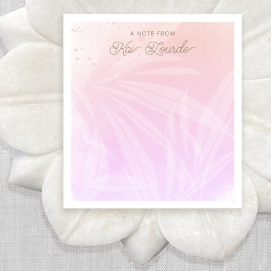 Bloc-note Joli rose Plante Feuille