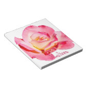 Bloc-note Joli rose rose personnalisée (Incliné)