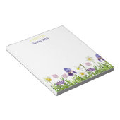 Bloc-note Joli rose rose violet Fleur sauvage Floral (Incliné)