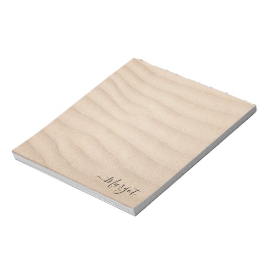 Bloc-note Joli sable de plage simple (Tourné)