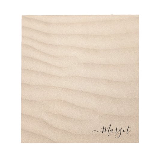 Bloc-note Joli sable de plage simple (Devant)