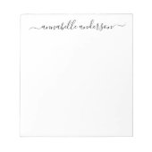 Bloc-note Joli Script Feminine Joli Business Calligraphie (Devant)