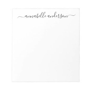 Bloc-note Joli Script Feminine Joli Business Calligraphie