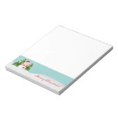 Bloc-note Joli Snowman Et Rouge Joyeux Texte De Noël (Tourné)