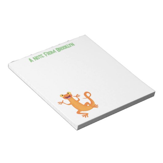 Bloc-note Joli triton orangé joyeux (Incliné)