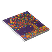 Bloc-note Jolie automne Arbre arc-en-ciel violet automne Tha (Incliné)