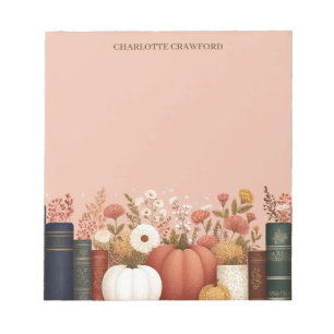 Bloc-note Jolie automne floral livre