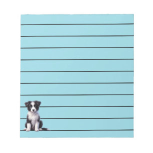 Bloc-note Jolie Bordure Collie Puppy