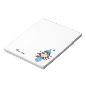 Bloc-note Jolie brunette pyjama fille chibi en bleu (Tourné)