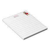 Bloc-note Jolie coccinelle ligné (Incliné)