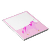 Bloc-note Jolie fille rose bébé licorne (Incliné)