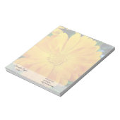 Bloc-note jolie fleur de marguerite jaune frais (Tourné)