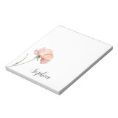 Bloc-note Jolie Fleur de Pêche (Tourné)