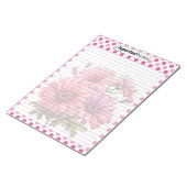 Bloc-note Jolie Floral Rose_ Notes Importantes (Incliné)