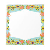 Bloc-note Jolie frontière florale (Devant)