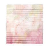 Bloc-note Jolie impression florale à l'aquarelle (Devant)