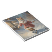 Bloc-note Jolie Noël Patinage de chat Jouer (Incliné)