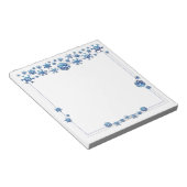 Bloc-note Jolie Parties scintillant bleue Snowflakes hiver N (Incliné)