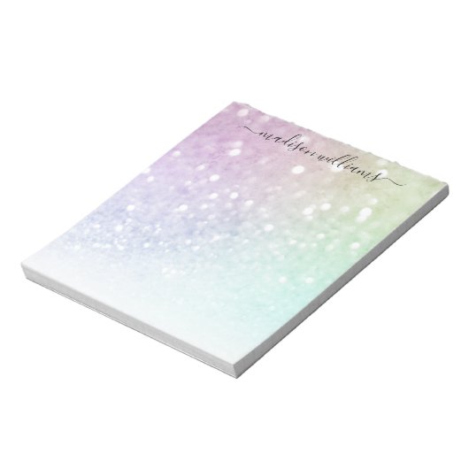Bloc-note Jolie Parties scintillant Holographique Fille Glam (Tourné)