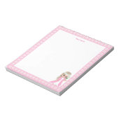 Bloc-note Jolie princesse fée & fleurs blanches sur simple  (Tourné)