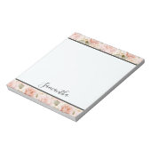 Bloc-note Jolie rose Roses (Tourné)