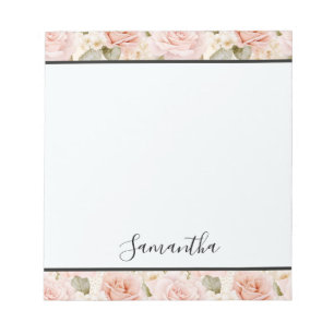 Bloc-note Jolie rose Roses