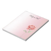 Bloc-note Jolie rose rouge rose (Tourné)