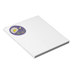 Bloc-note Jolie scène printanière avec fleur de marguerite e