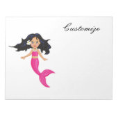 Bloc-note Jolie sirène à queue rose Thunder_Cove  (Devant)