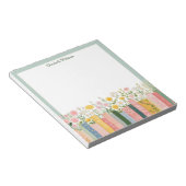 Bloc-note Jolies fleurs et livres (Incliné)