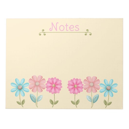 Bloc-note Jolies Petites Fleurs (Devant)