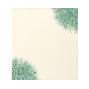 Bloc-note Jolies plumes de paon