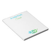 Bloc-note Jolies Tons De Vert Bleu Personnalisé (Incliné)