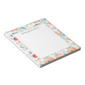 Bloc-note Jolis Fleurs de Pêche Filles Feuilles Vertes Bloc (Incliné)