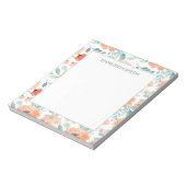 Bloc-note Jolis Fleurs de Pêche Filles Feuilles Vertes Bloc (Tourné)