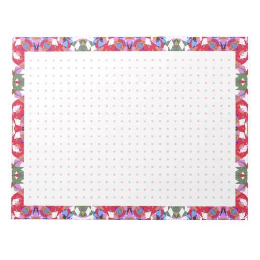 Bloc-note Jolly Red Christmas Fun Dot Grid Organisateur Plan (Devant)