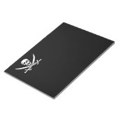 Bloc-note Jolly roger drapeau de pirate (Incliné)