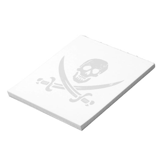 Bloc-note Jolly roger du drapeau pirate John Rackham (Calico (Tourné)