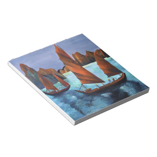 Bloc-note Joncs Dans La Baie Dragon Descendante (Incliné)