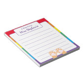 Bloc-note Jote Arc-en-ciel Bande Orange Ginger Pat Pws Ensei (Incliné)