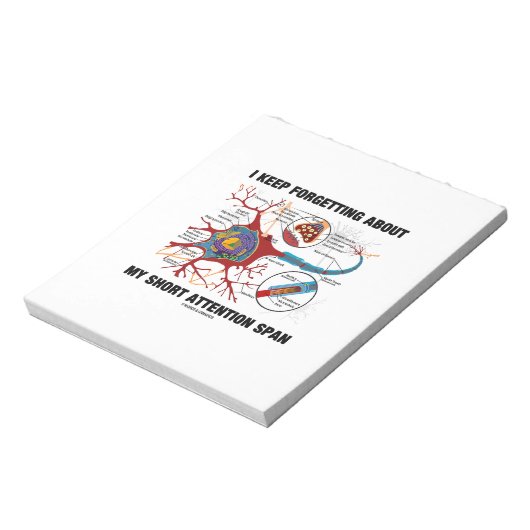 Bloc-note J'Oublie Toujours Mon Courte Portée D'Attention (Tourné)