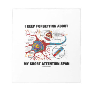 Bloc-note J'Oublie Toujours Mon Courte Portée D'Attention