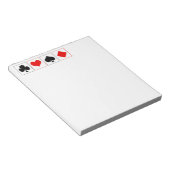 Bloc-note Jouer des combinaisons de cartes (Incliné)
